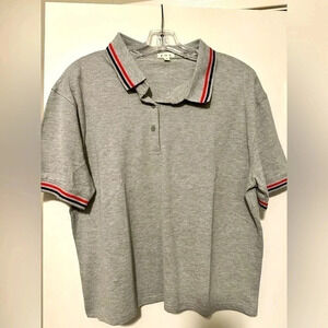 POL like new gray polo shirt size S